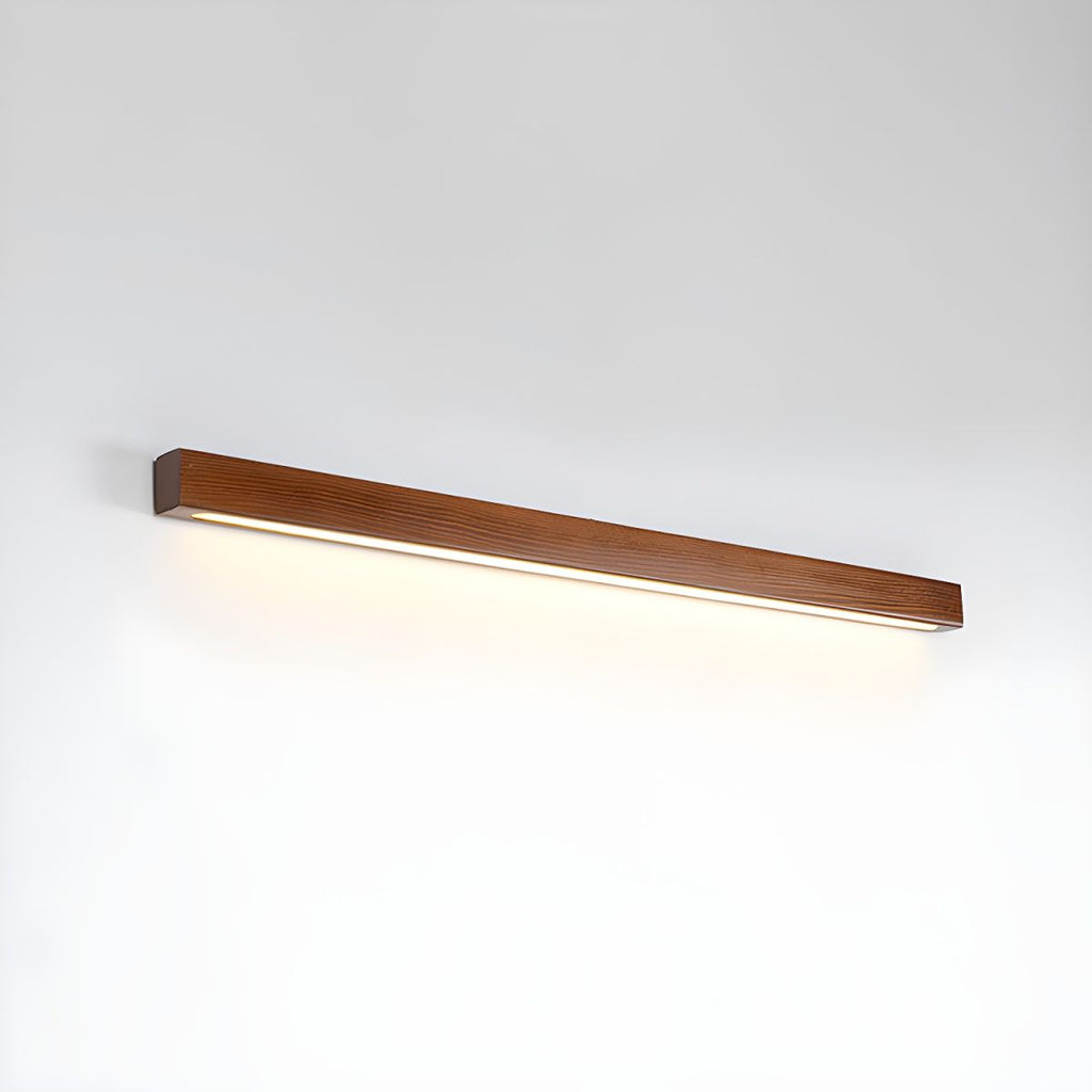 Linear Wood and LED Wall Sconce Minimalist Design