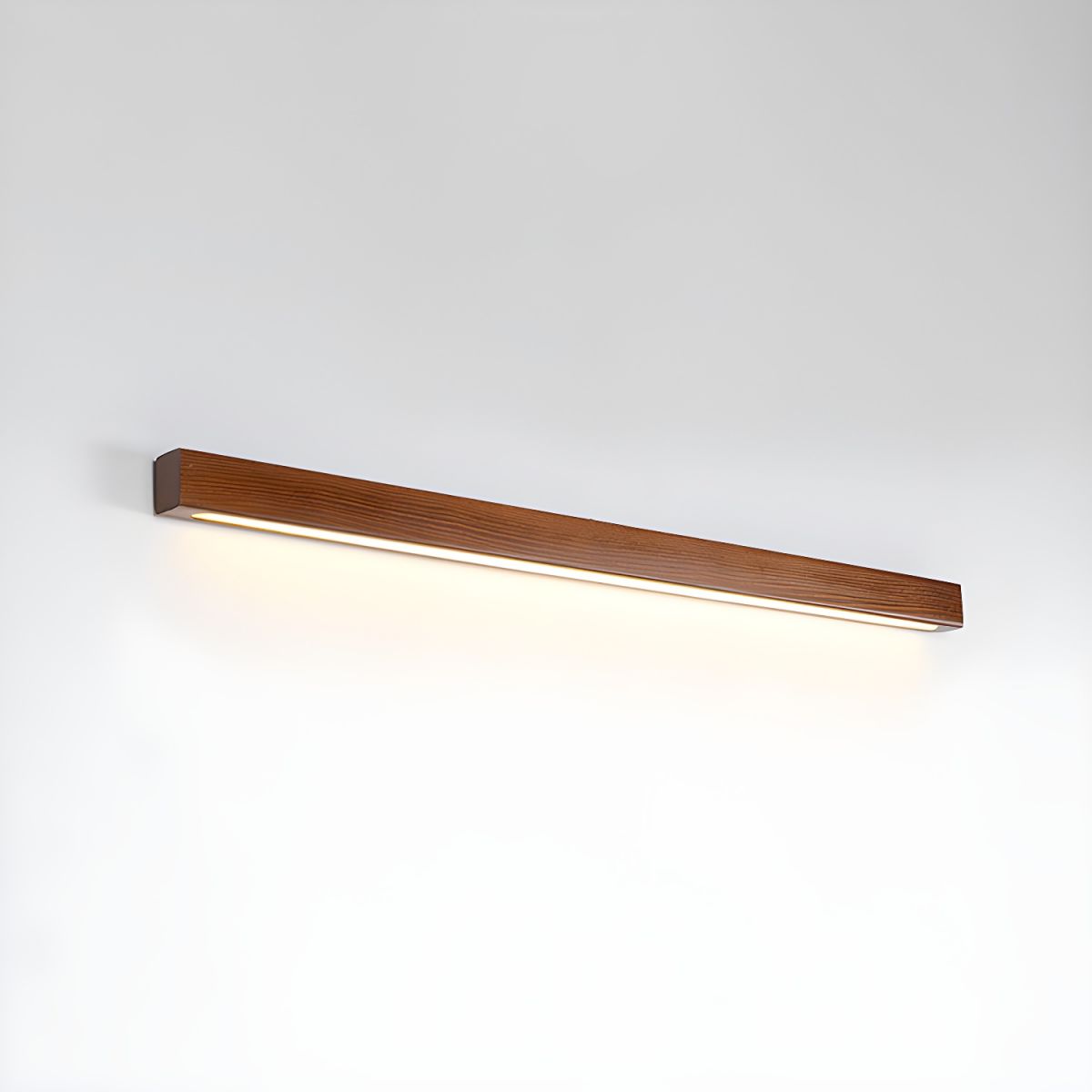 Linear Wood and LED Wall Sconce Minimalist Design