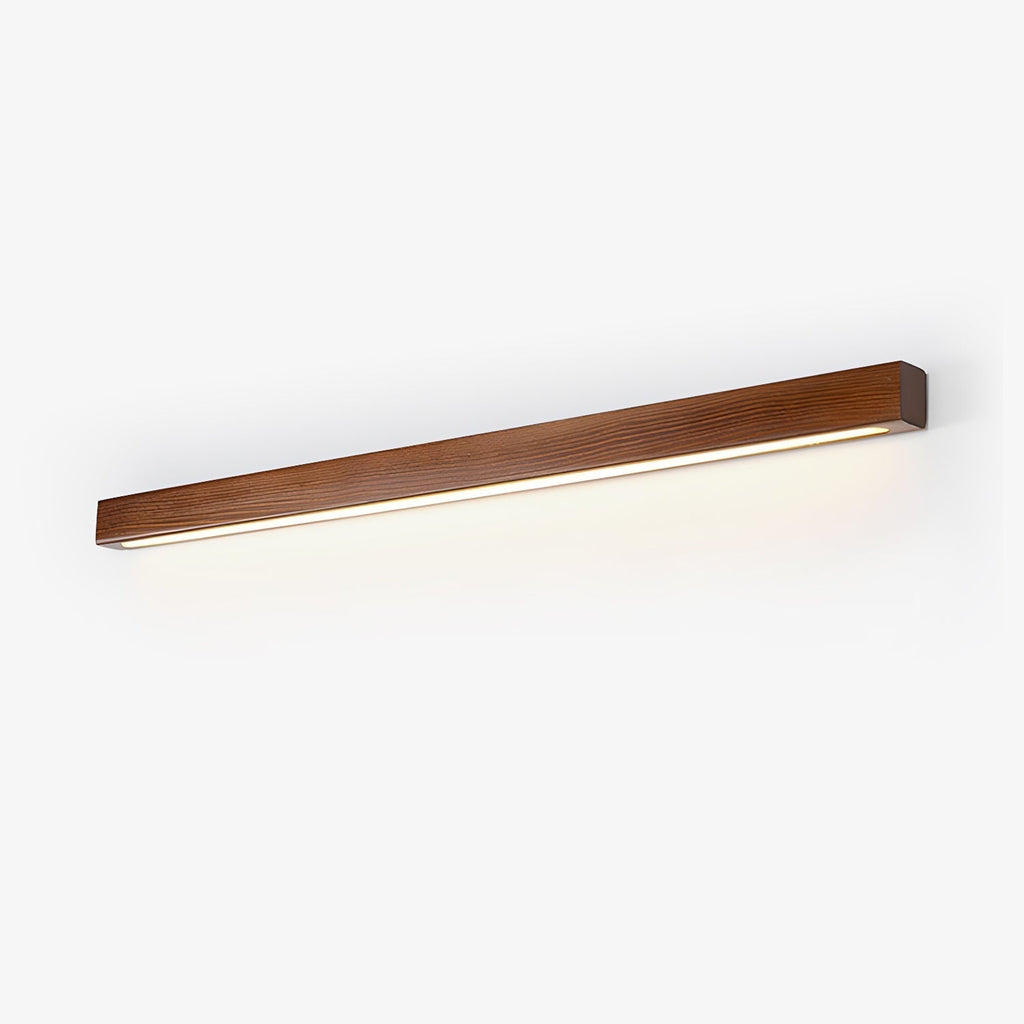 Linear Wood and LED Wall Sconce Minimalist Design