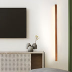 Linear Wood and LED Wall Sconce Minimalist Design