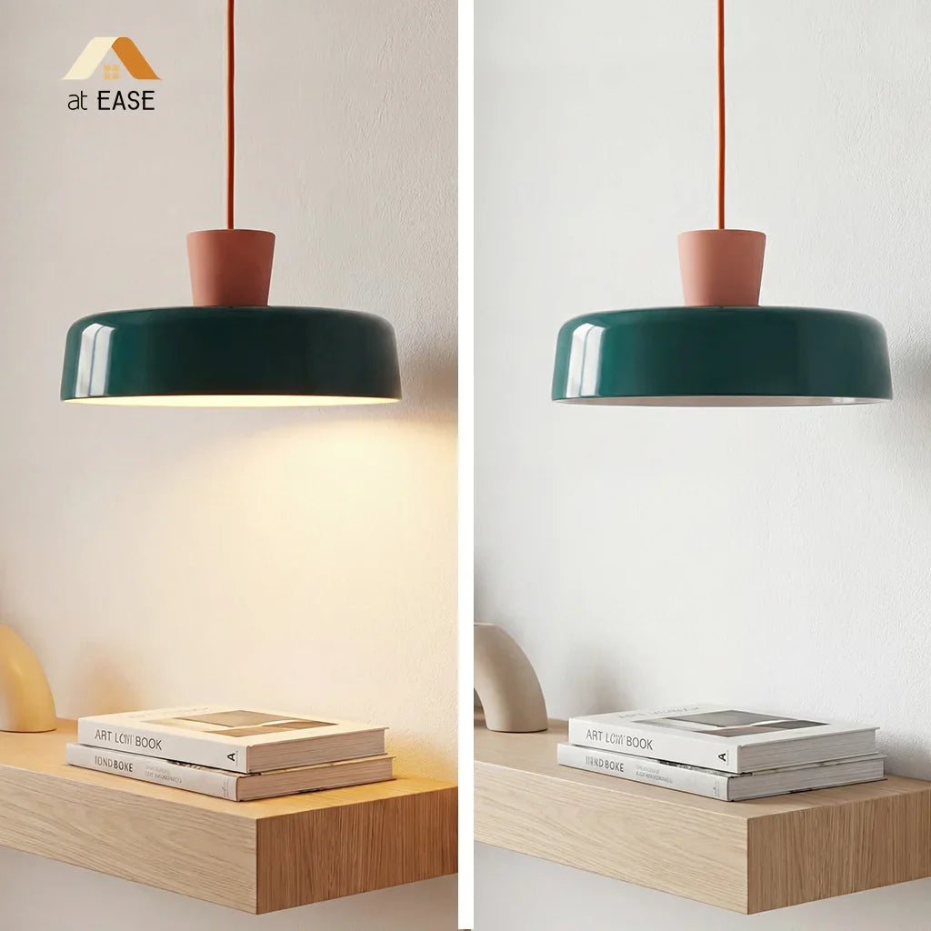 Arlo Retro Peacock Blue Iron Pendant Light