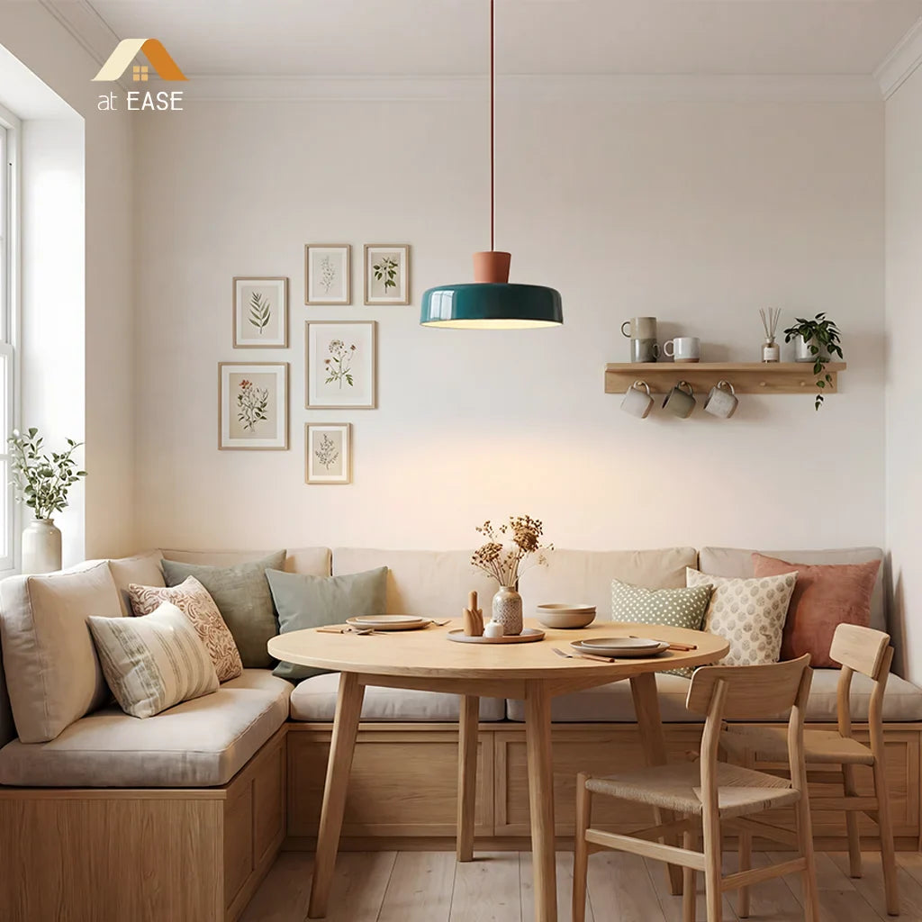 Arlo Retro Peacock Blue Iron Pendant Light