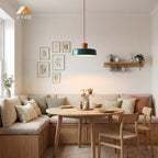 Arlo Retro Peacock Blue Iron Pendant Light