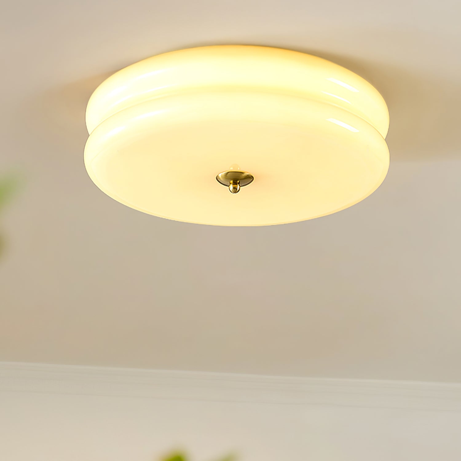 Art Deco Vintage Glass Ceiling Light