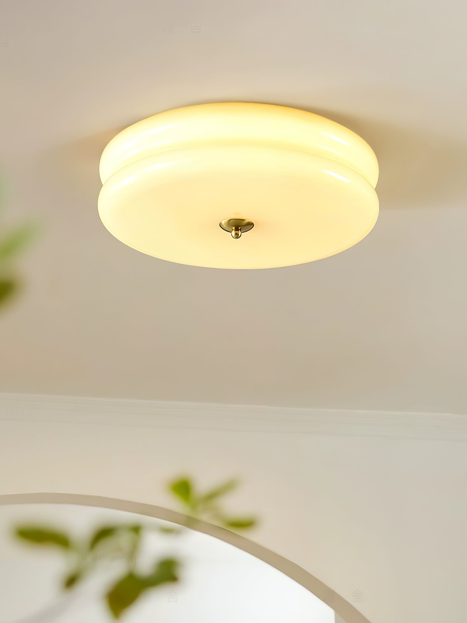 Art Deco Vintage Glass Ceiling Light