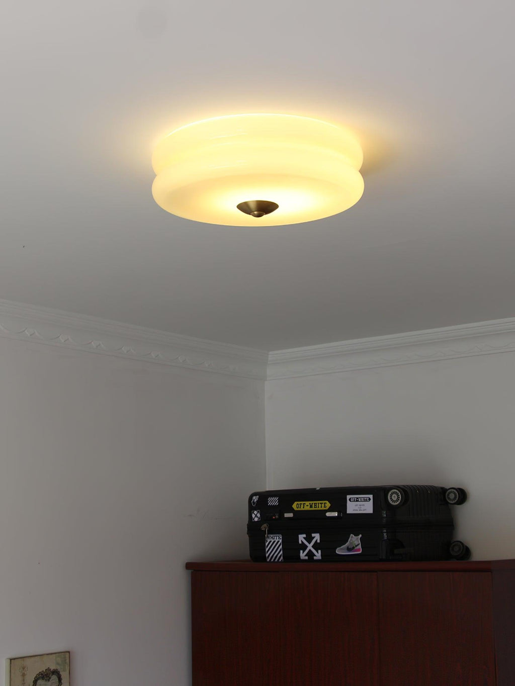 Art Deco Vintage Glass Ceiling Light