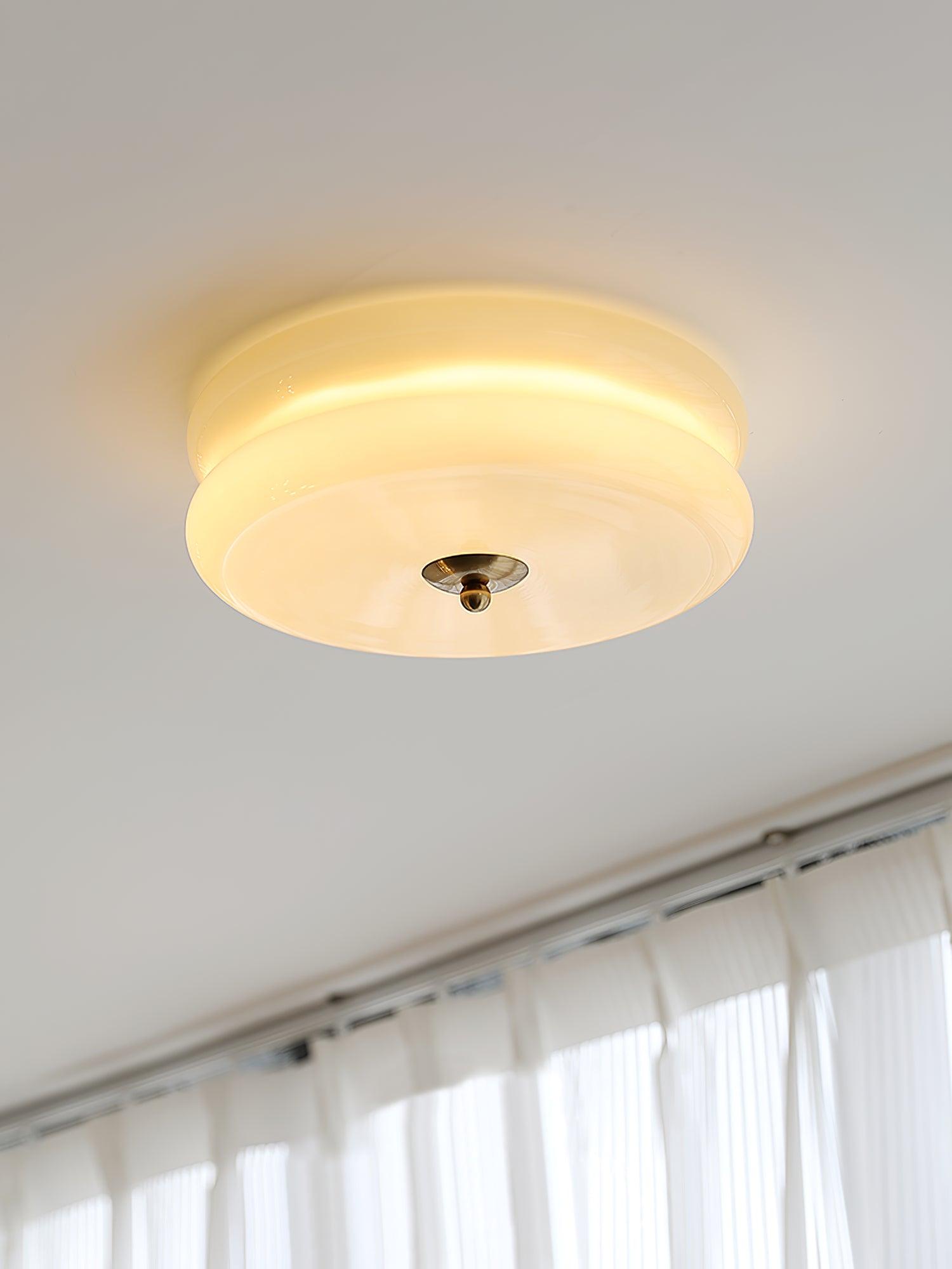 Art Deco Vintage Glass Ceiling Light