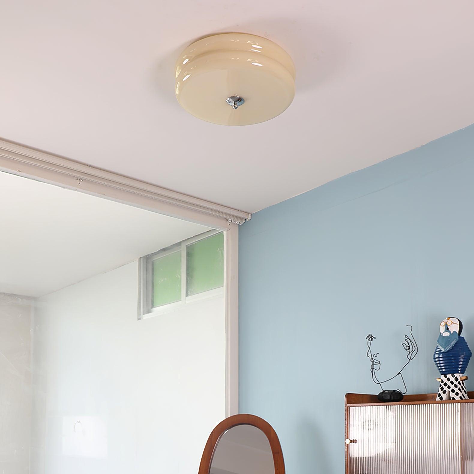 Art Deco Vintage Glass Ceiling Light