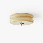 Art Deco Vintage Round Glass Ceiling Light 1-Light