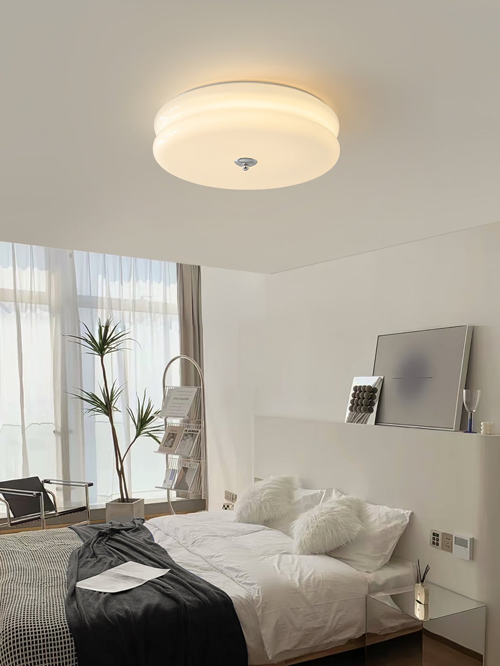Art Deco Vintage Glass Ceiling Light