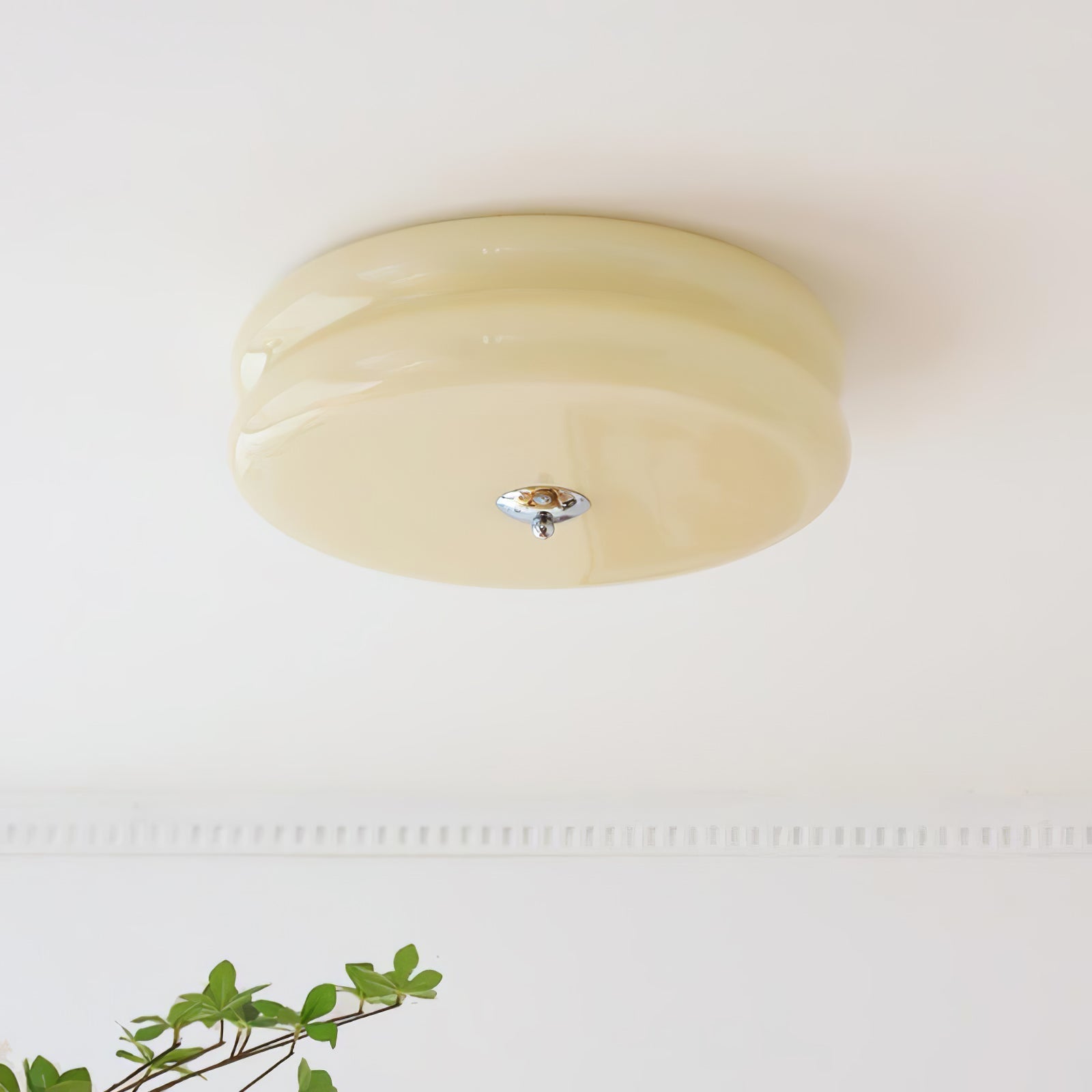 Art Deco Vintage Glass Ceiling Light