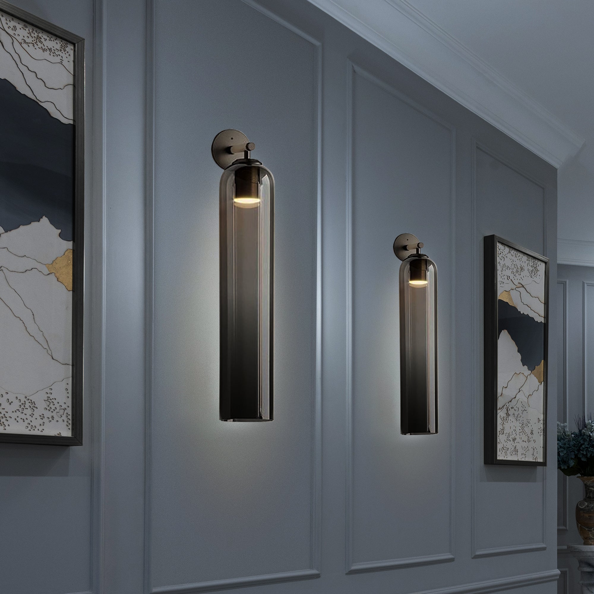 June Glass Indoor Wall Lamp Cylindrical