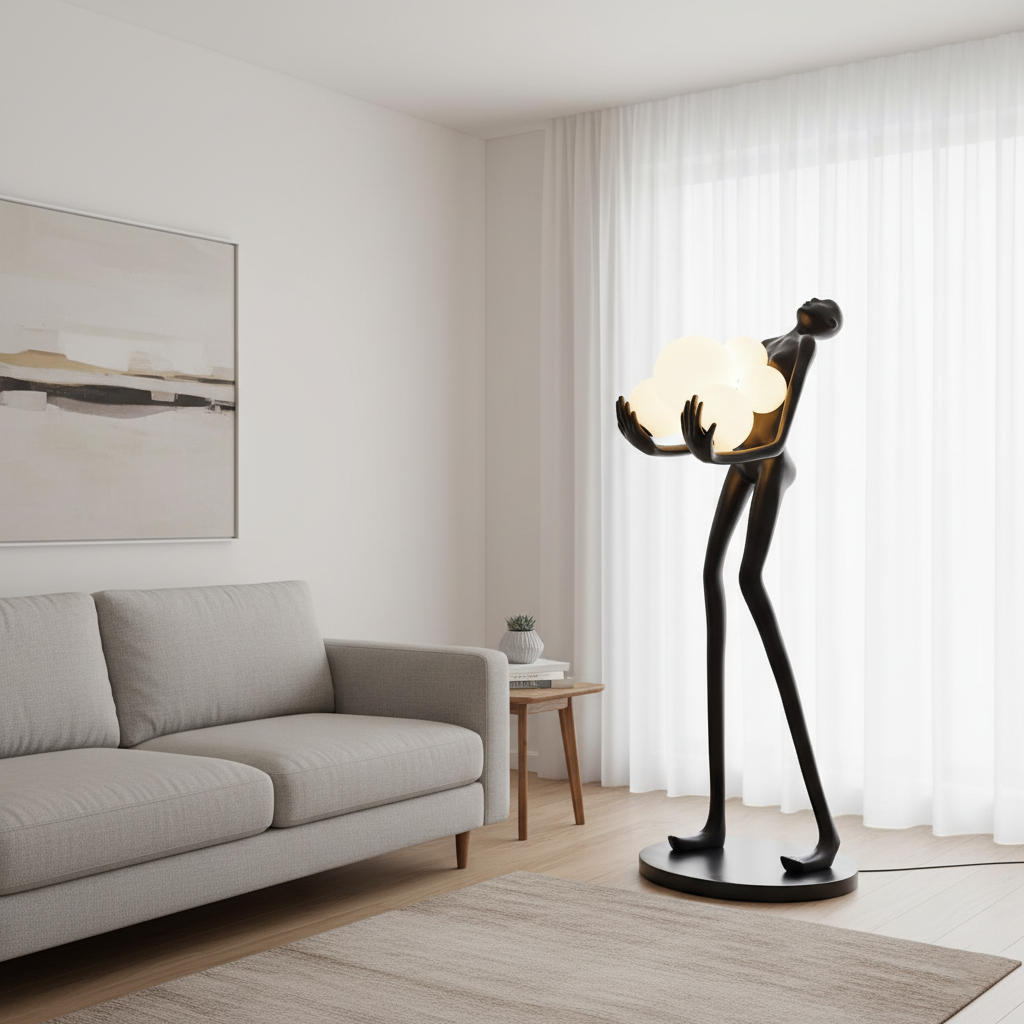 Artistic Figure Floor Lamp