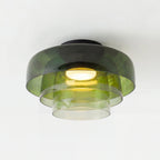Asbille Multi-Layer Disc Glass Ceiling Light