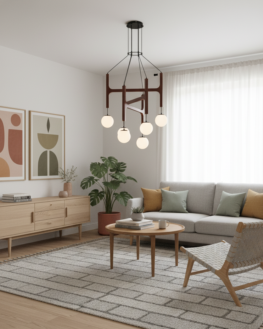 Astra Wood Chandelier