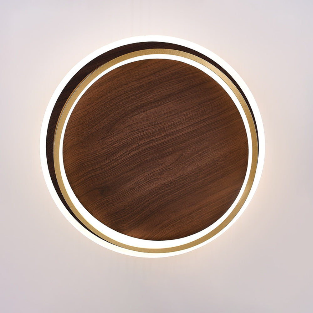 Arisha Modern Round Dimmable Ceiling Light Gold Metal Bedroom