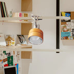 Japanese Solid Wood Round Clip Table Light | 1-Light