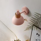 Nordic Wood & Metal Globe Wall Sconce LED 1-light