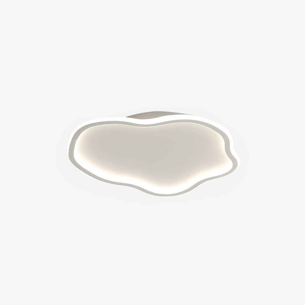 Ilyan Modern Cloud Ceiling Light. Metal/Acrylic. Black/White. Living Room