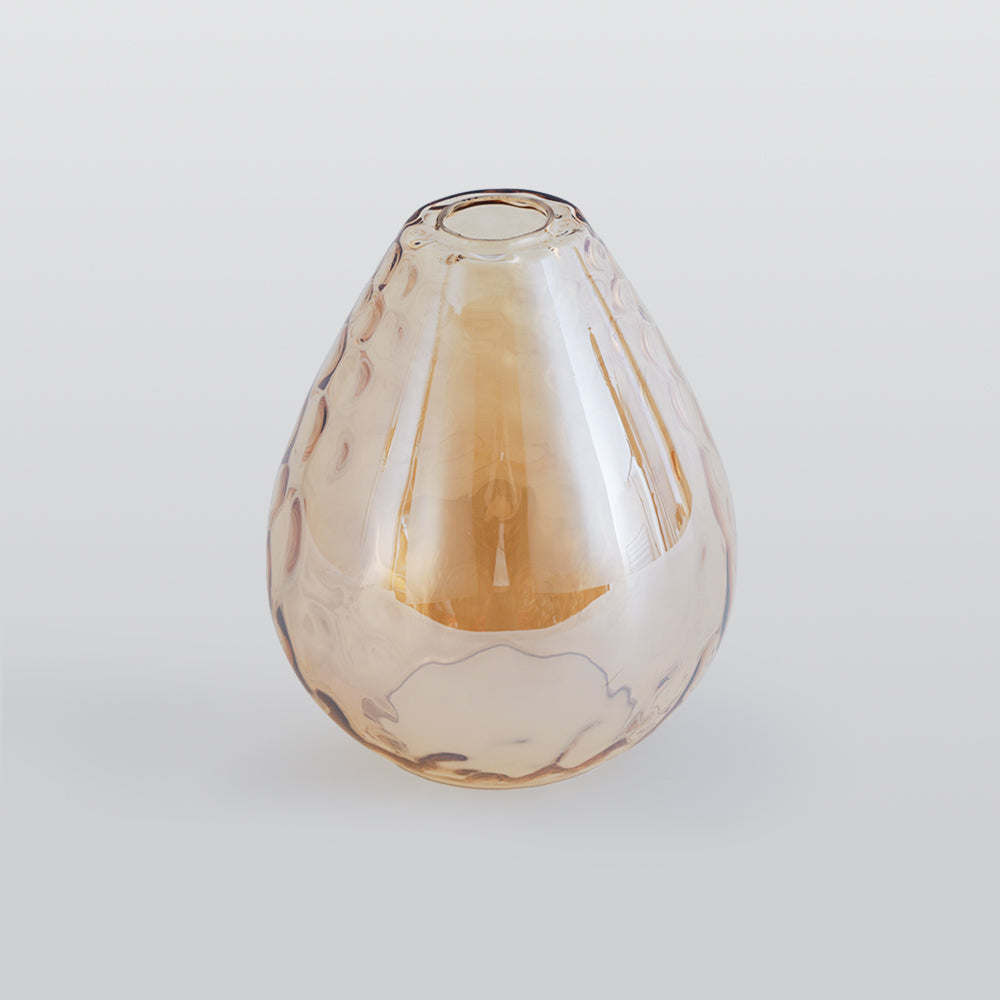 Arisha Vintage LED Suspension Amber Glass Wood Bedroom