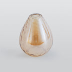 Arisha Vintage LED Suspension Amber Glass Wood Bedroom
