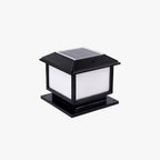 Ray Vintage Rectangle Metal Outdoor Solar Lamps, Black/Bronze