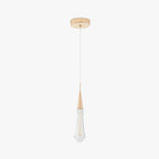 Kristy Pendant Light Drop Shape Gold Bedroom Crystal/Metal 1/3/5-bulb