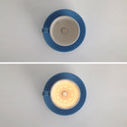 Teyo Modern Ceramic Coffee Cup Ceiling Light Blue/Pink/Yellow