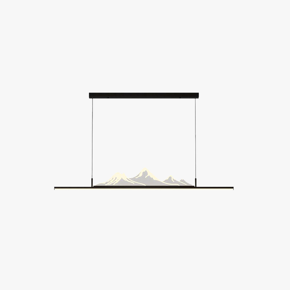 Arisha Pendant Light Black/Gold Mountain Living Room/Dining Room