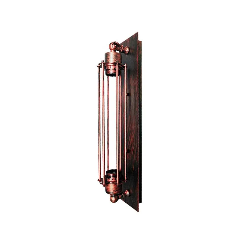 Tronel Vintage Cylinder Metal Wall Lamp, Black/Red/Silver/Gold