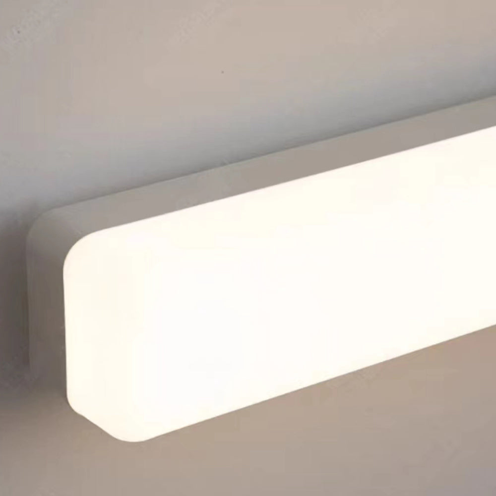 Arisha Simple White Bar Mirror Front Vanity Wall Lamp