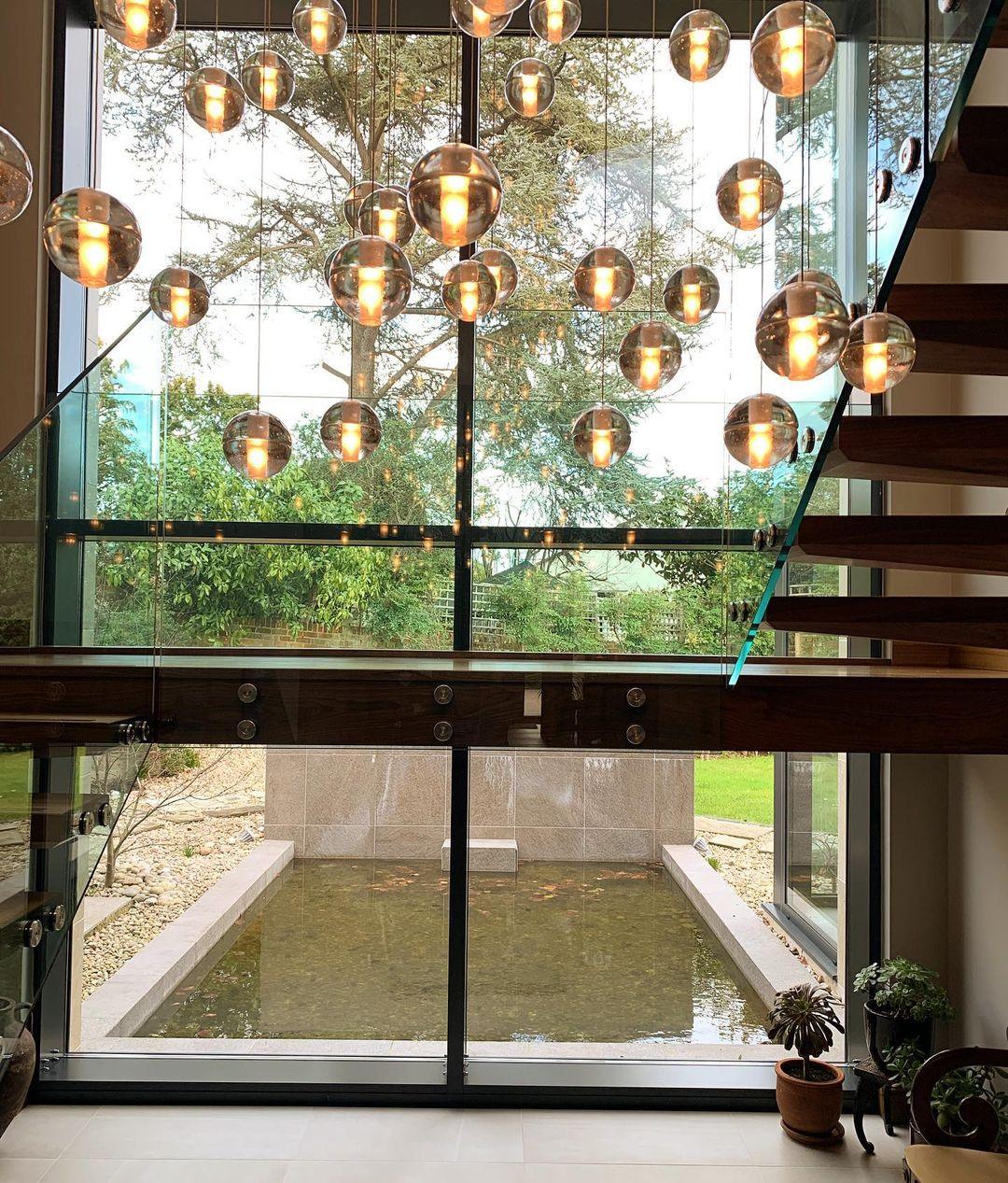 Ball Crystal Pendant Light