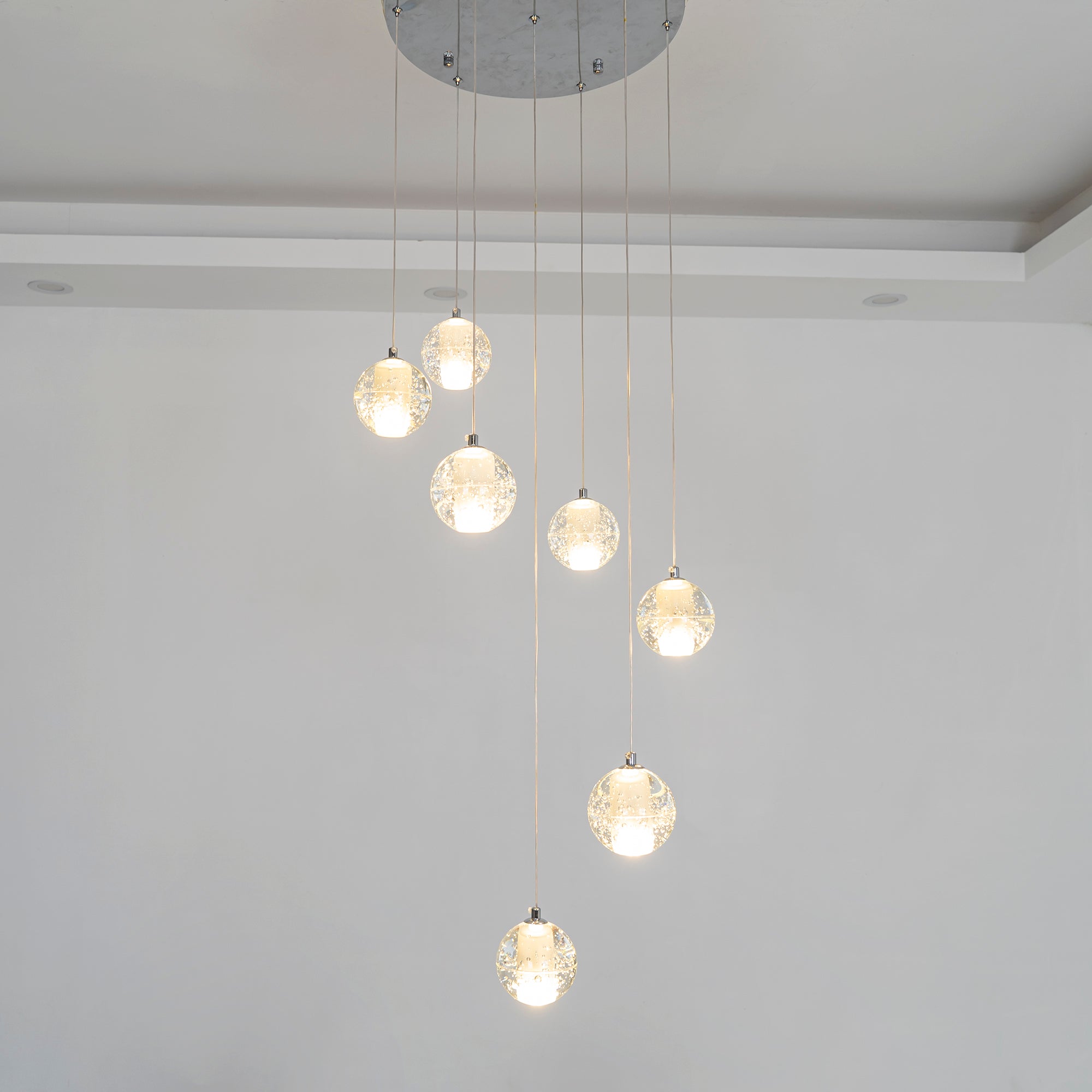 Ball Crystal Pendant Light