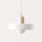 Bauhaus Colored Glass Pendant Light