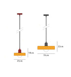 Bauhaus Colored Glass Pendant Light
