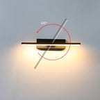 Struve Modern Linear Wall Sconce Black/White. Living Room