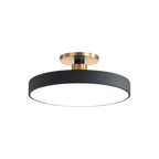 Modern Brass Round LED Ceiling Light 1-Light
