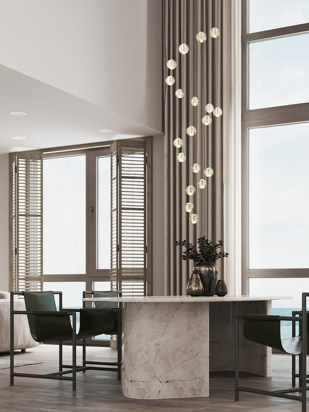 Ball Crystal Pendant Light