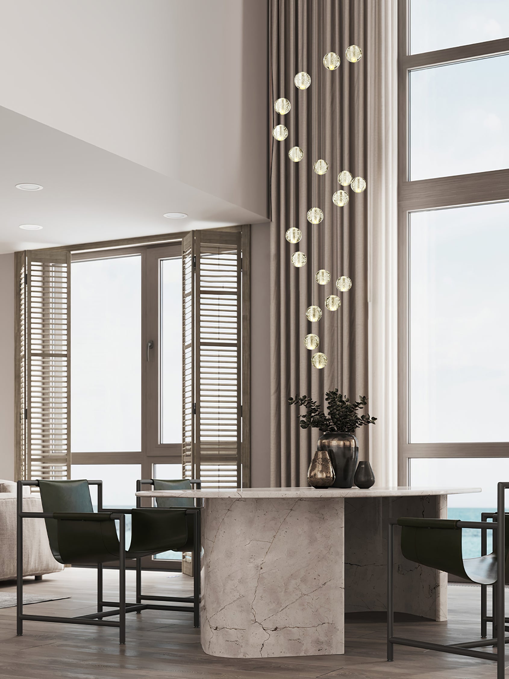 Ball Crystal Pendant Light