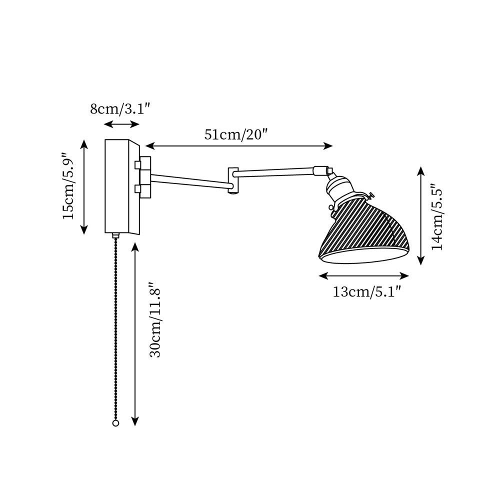 Brady Vintage Wall Lamp