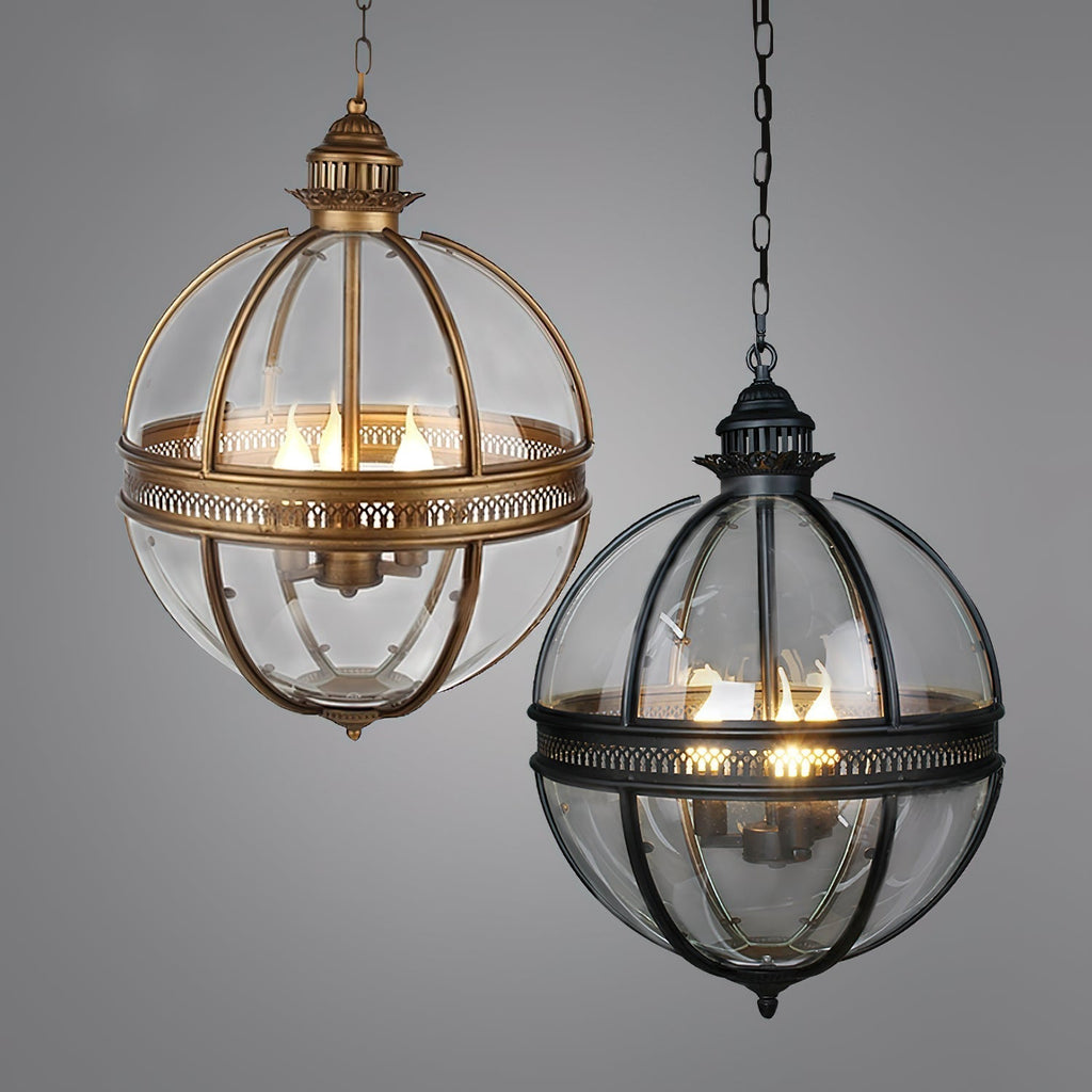 Edward Retro Pendant Light Glass