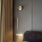 Cecilia Indoor Wall Sconce in Brass Lines