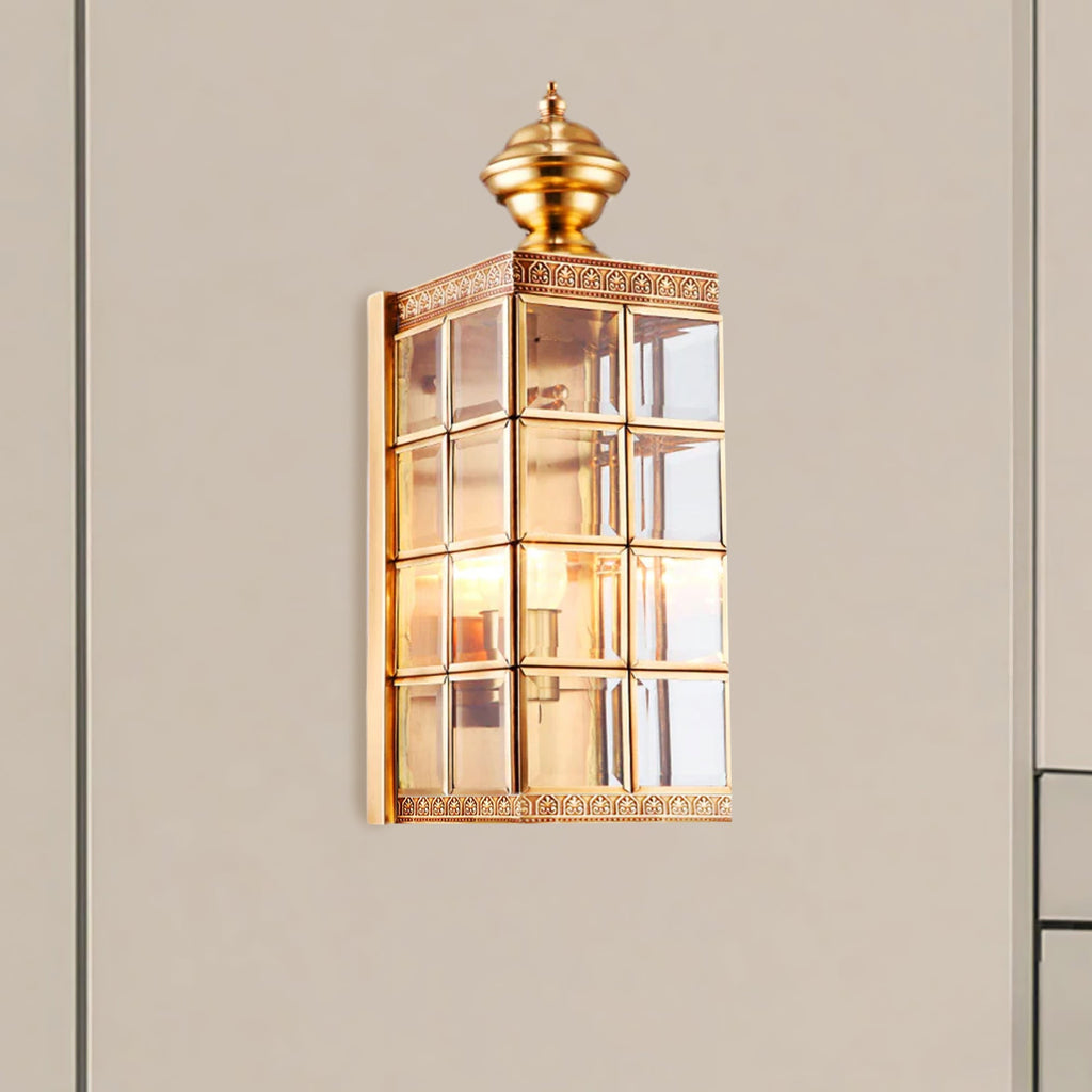 Brass Minimalist Outdoor Wall Light