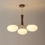 Candy Brass Wooden Glass Persimmon Chandelier