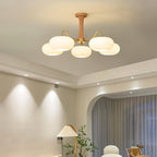 Candy Brass Wooden Glass Persimmon Chandelier