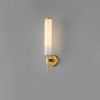 Iron Art Deco Alabaster Wall Lamp