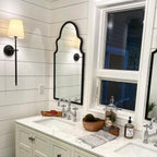 Theodore Wall Sconce in Brass and Fabric