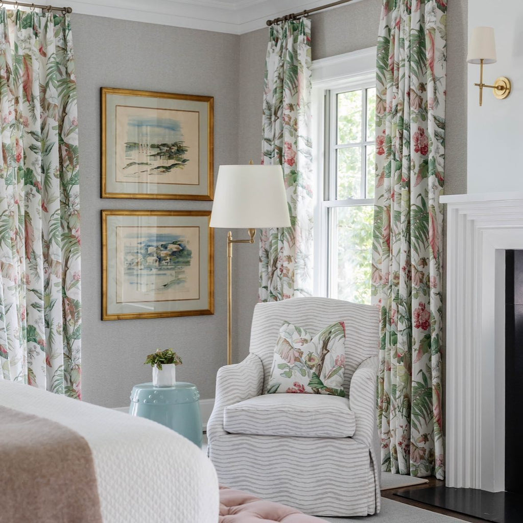 Theodore Wall Sconce in Brass and Fabric