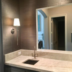 Theodore Wall Sconce in Brass and Fabric