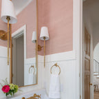 Theodore Wall Sconce in Brass and Fabric
